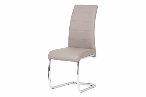 Jídelní židle lanýžová, chrom, DCL-407 LAN