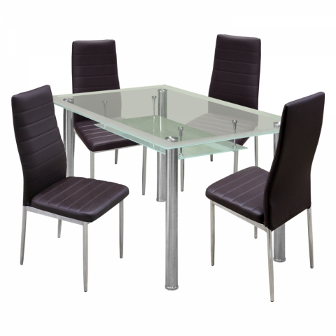 <![CDATA[Jídelní set pro 4 osoby židle + stůl 150x90 Venezia 4410 Idea]]>