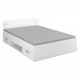 Multifunkční postel 140x200 MICHIGAN perleťově bílá