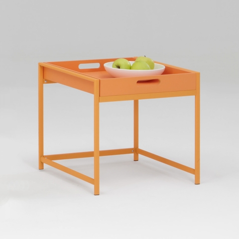 Servírovací stolek oranžový, ANNIKA 