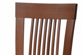 Jídelní židle, masiv buk, barva třešeň, látkový béžový potah BC-3940 TR3