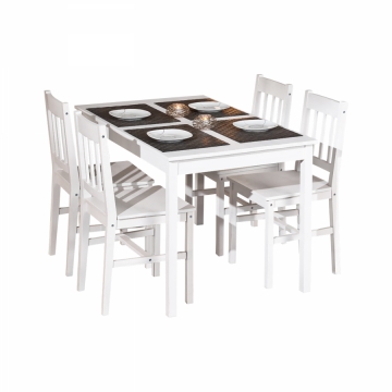 Jídelní stůl PALE + 4 jídelní židle PALMIRO