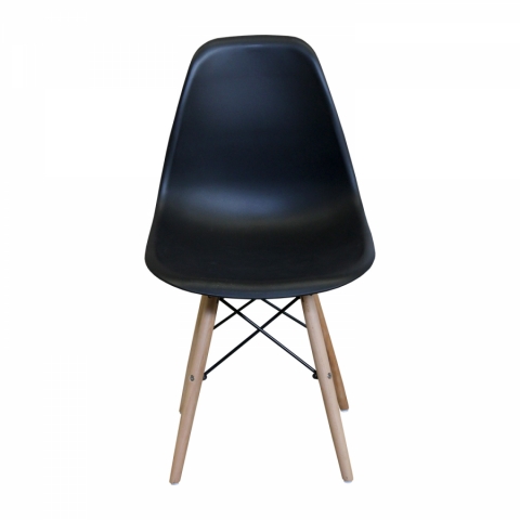 <![CDATA[Jídelní designová plastová židle černá UNO Idea]]>