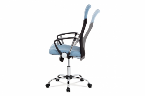 <![CDATA[Kancelářská židle modro černá houpací kovový kříž MESH KA-E301 BLUE Autronic]]>