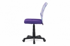 Kancelářská židle, fialová mesh, plastový kříž, síťovina motiv KA-2325 PUR