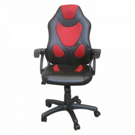 Kancelářské křeslo židle černo červené RACER RED K131