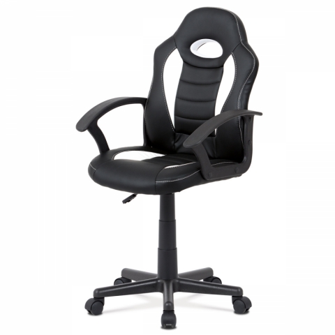 Kancelářská židle bílo černá KA-V107 WT