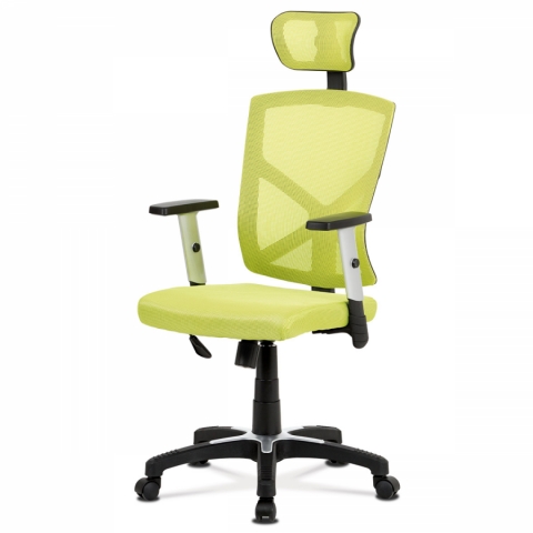 Kancelářská židle zelená, houpací, MESH,  KA-H104 GRN