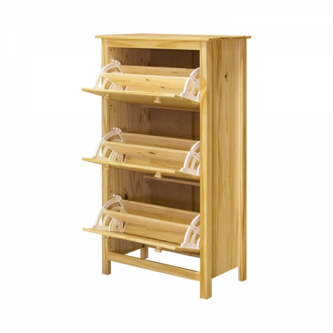 Výklopný botník masiv borovice TORINO 8075