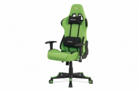 Kancelářská židle, zelená, houpací, plastový kříž KA-F05 GRN