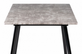 Jídelní stůl pro 4 - 6 osob 150x80x76 beton, kov matný černý, MDT-2100 BET