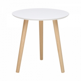 Odkládací stolek bílý masiv borovice IMOLA 1 FN2709
