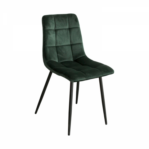 Jídelní židle zelená samet BERGEN 4092