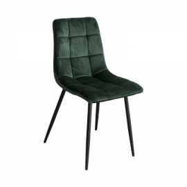 Jídelní židle zelená samet, BERGEN 4092