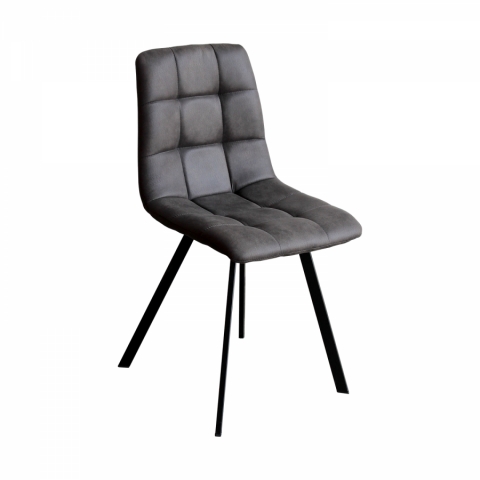Jídelní židle šedá mikrovlákno Bergen 4094