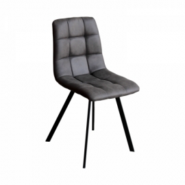 Jídelní židle BERGEN šedé mikrovlákno 4094