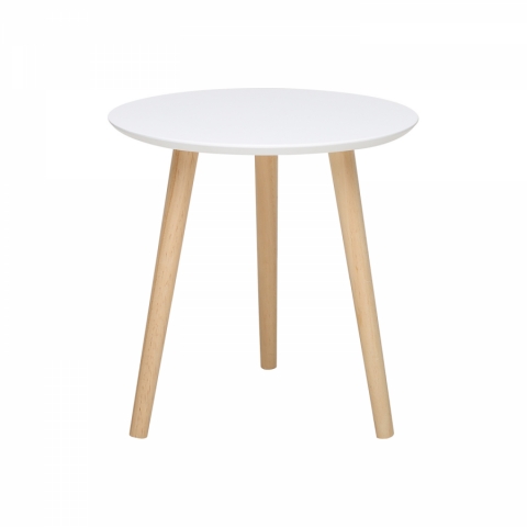 Odkládací stolek bílý masiv borovice IMOLA 2 FN2708