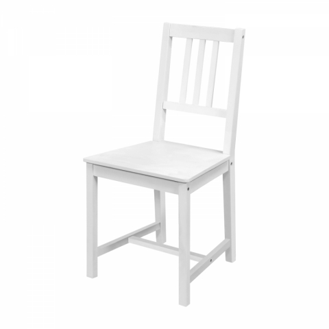 Jídelní židle bílá masiv borovice 869B lak 