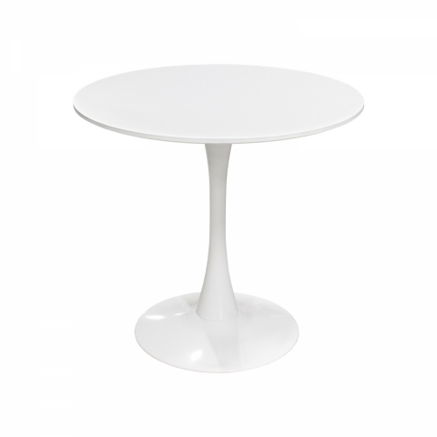 <![CDATA[Jídelní kulatý stůl pro 2-4 osoby 80 bílý Quatro 3158 Idea]]>