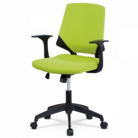 Kancelářská židle, zelená, černé PP područky, KA-R204 GRN 