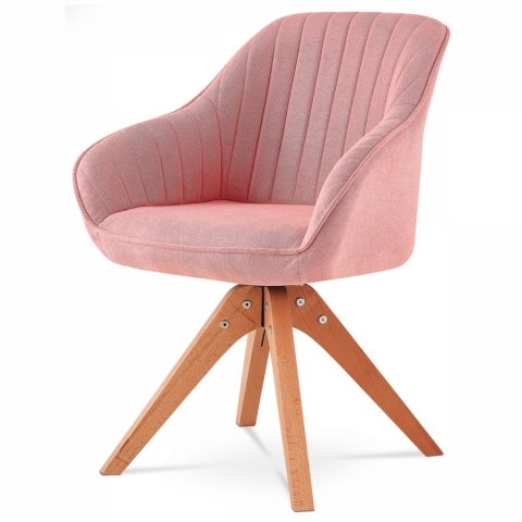 Jídelní židle křeslo růžová nohy masiv buk HC-770 PINK2 