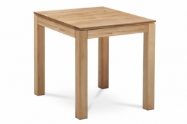 Jídelní dubový stůl z masivu pro 2 - 4 osoby 80x80 x75, DS-D080 OAK 