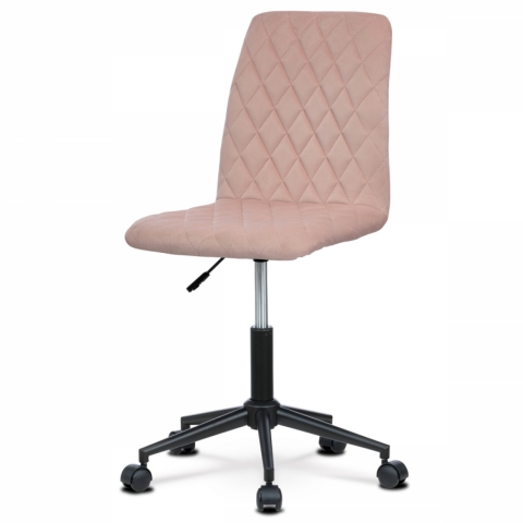 Kancelářská dětská židle růžová sametová, KA-T901 PINK4 