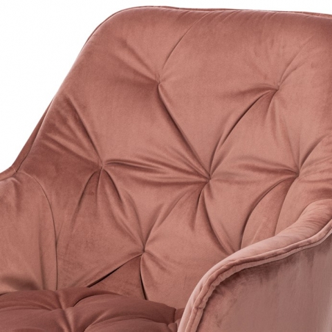 Jídelní židle, růžová, sametová látka, DCH-421 PINK4