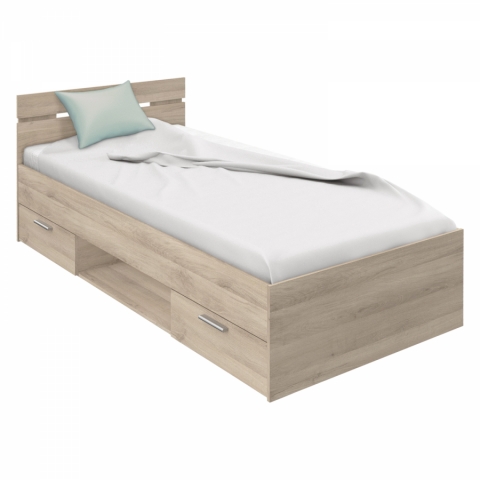 Multifunkční postel 90x200 dub s úložným prostorem MICHIGAN 471727