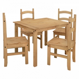 Jídelní set masiv borovice stůl + 4 židle CORONA 3 161618