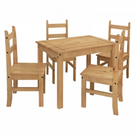 Jídelní set z masivu stůl + 4 židle CORONA 3 161617