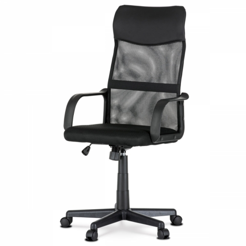 Kancelářská židle černá a síťovina MESH houpací KA-L601 BK 