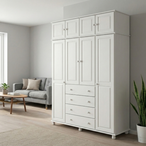 Nástavec 4dveřový 8853B bílý lak