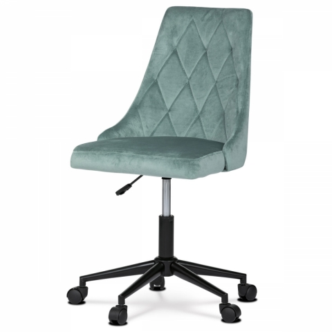 Kancelářská židle zelená sametová látka KA-J402 GRN4 