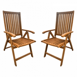 Dřevěná zahradní židle s područkami PANAMA 9152