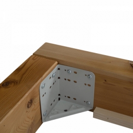 Dvoulůžko CURBY 180x200 masiv/kov vintage lak