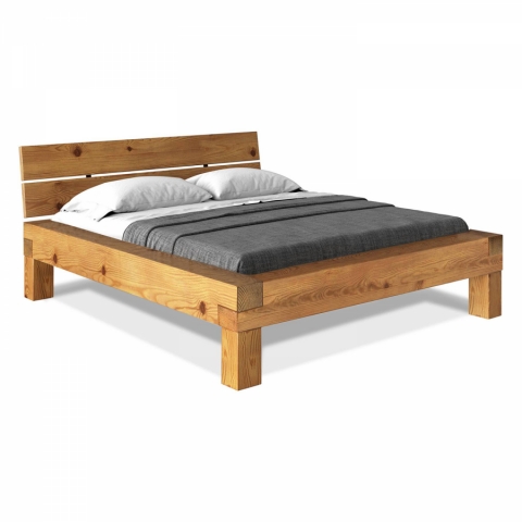 Dvoulůžko CURBY 180x200 masiv lak