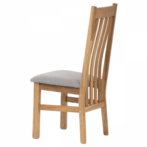 <![CDATA[Dřevěná jídelní židle stříbrná látka masiv dub C-2100 SIL2 Autronic]]>