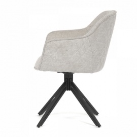 Jídelní židle, béžová, látka, HC-533 CRM2