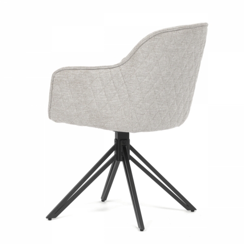 Jídelní židle, béžová, látka, HC-533 CRM2