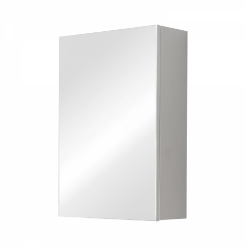 Závěsná skříňka do koupelny se zrcadlem 1 dveře SOLO 2 bílá FN2730