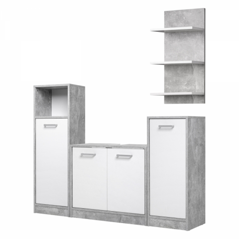Koupelnová sestava MADEIRA beton bílá FN2727