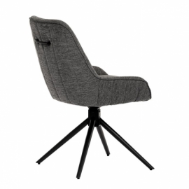 Jídelní židle, šedá, látka, HC-535 GREY2
