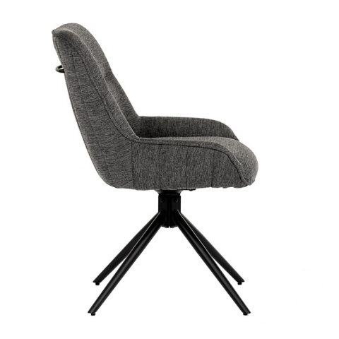 Jídelní židle, šedá, látka, HC-535 GREY2