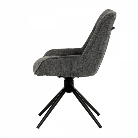 Jídelní židle, šedá, látka, HC-535 GREY2