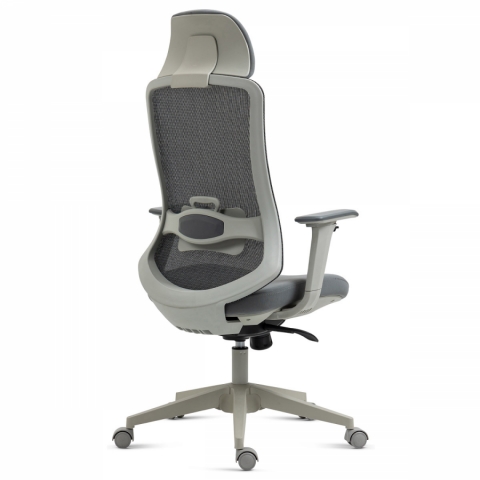 <![CDATA[Kancelářská židle šedá průžná látka a mesh 4D područky KA-V321 GREY Autronic]]>