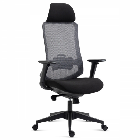 Kancelářská židle černá látka 4D područky KA-V322 BK