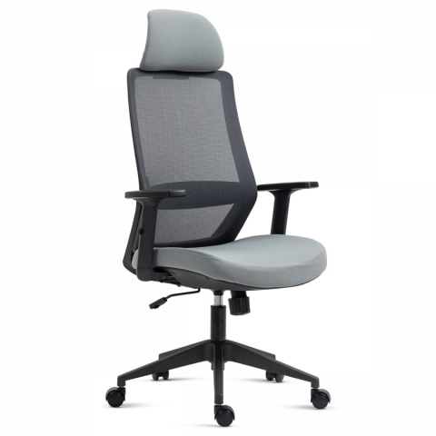 Kancelářská židle šedá 4D područky KA-V324 GREY 