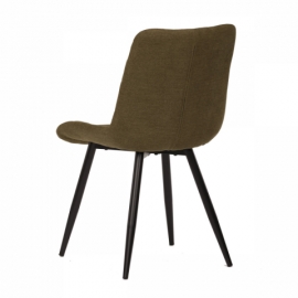 Jídelní židle, hnědá, látka, CT-382 BR2