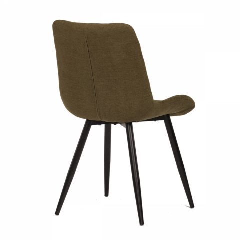 Jídelní židle, hnědá, látka, CT-382 BR2